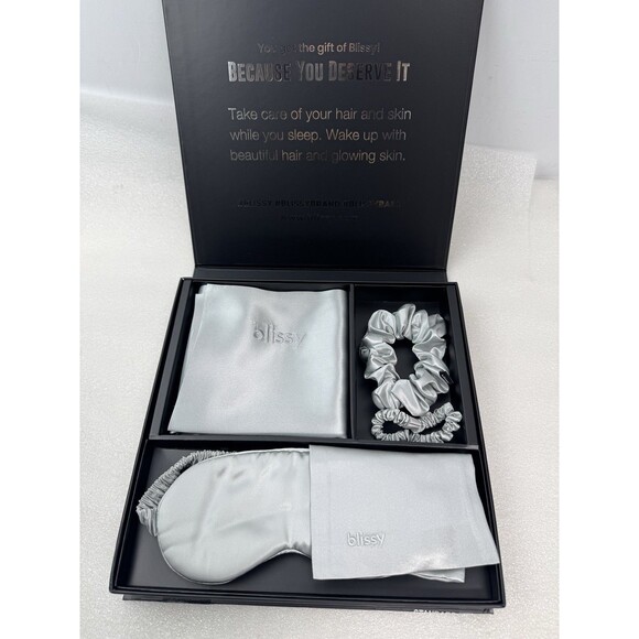 Blissy 100% Mulberry Silk 4PC Standard Pillowcase Dream Set NEW - Picture 4 of 6